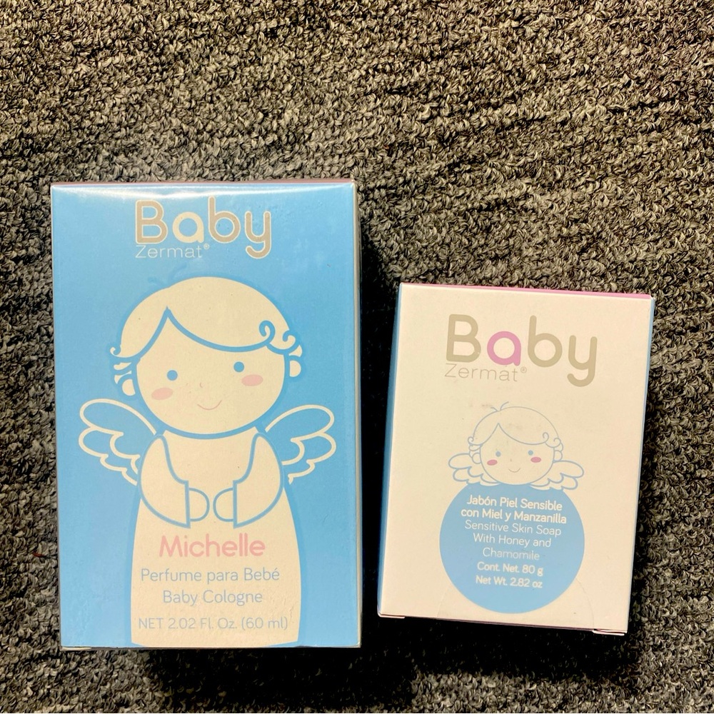 Baby Cologne Michelle Perfume Para Bebe & Soap Michelle  NEW IN BOX Zermat